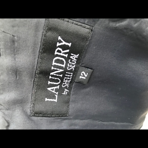 Laundry Shelli Segal Black Halter Dress Sz 10 /12 - Picture 5 of 8